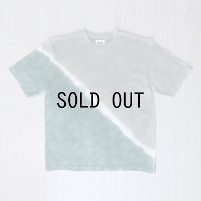 画像1: ［24.4.2］バイカラームラ染めTEE（GREEN）