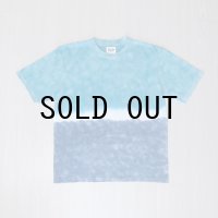 ［24.4.1］バイカラームラ染め TEE（BLUE）